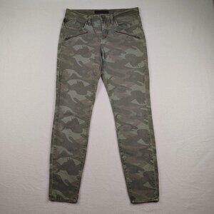 Rock & Republic Kashmiere Skinny Jeans Womens 8 M Green Camo